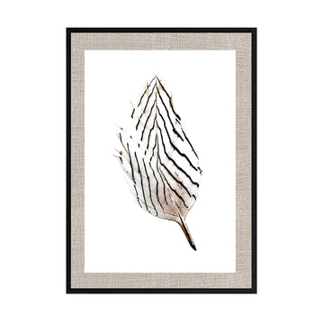 Cuadro Fotografía de Plumas Blanco y negro_01