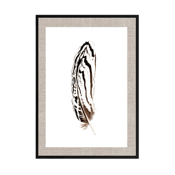 Cuadro Fotografía de Plumas Blanco y negro_03