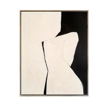 Cuadro Canvas Enmarcado Abstracto Silueta_02