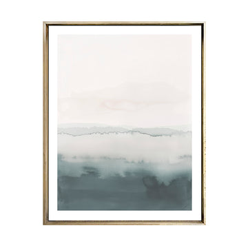 Cuadro Abstracto Horizonte Verde 3