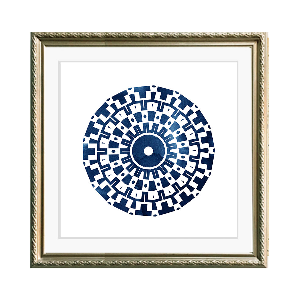 Cuadro Abstracto Mándala Indigo_03