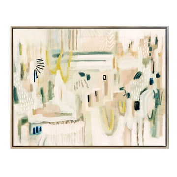 Canvas Enmarcado Abstracto Pasteles N°1