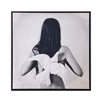 Cuadro Canvas Enmarcado Mujer Paloma