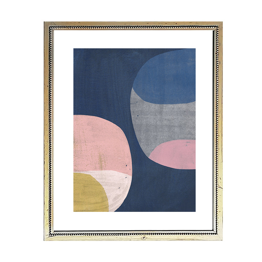 Par Cuadros Abstractos Esferas pasteles