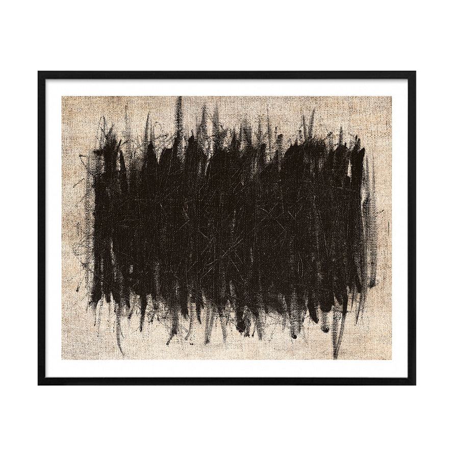 Cuadro Abstracto Brochazos Negros_C