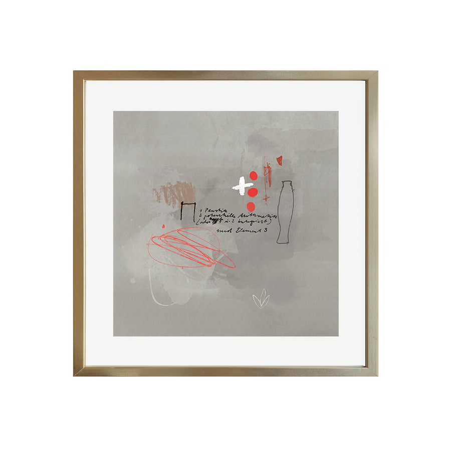 Abstracto Trazo Rojo y Texto _A