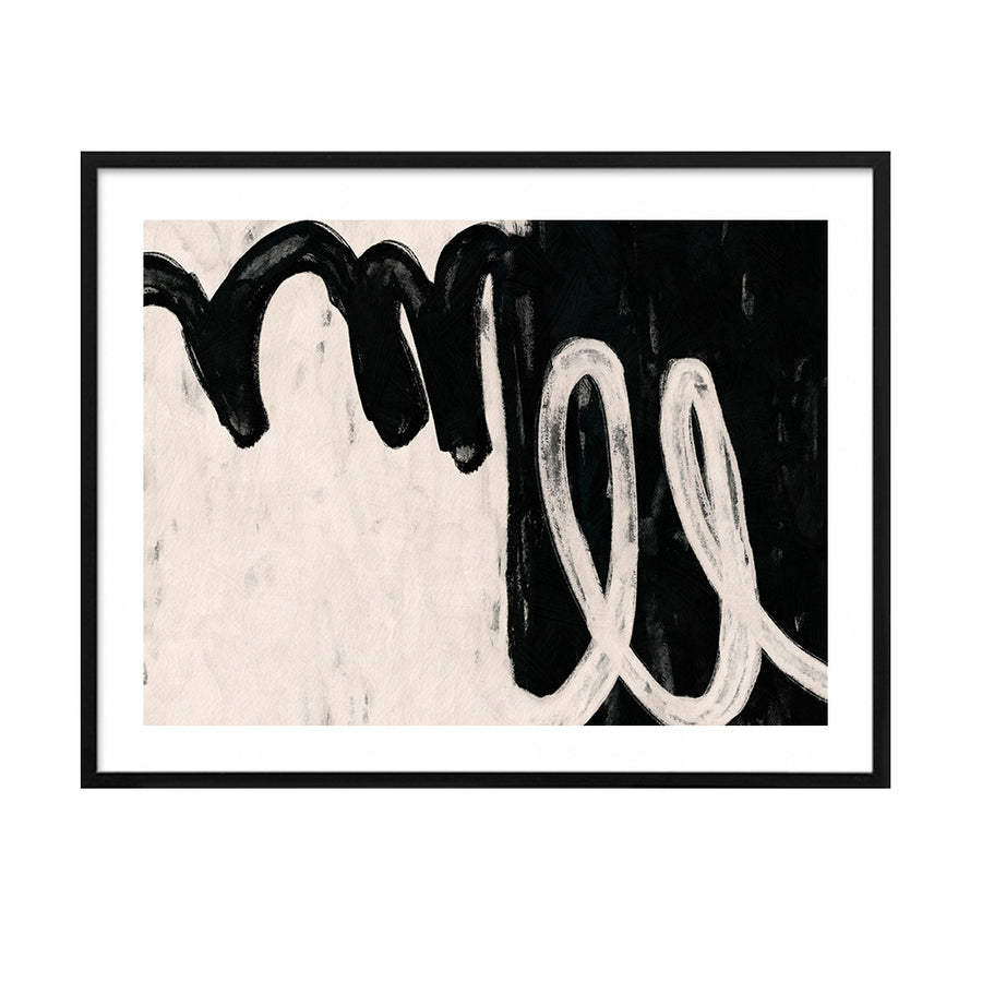 Cuadro Abstracto Crudo negro M